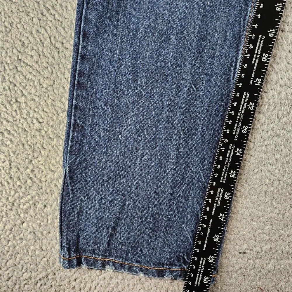 Levis Jeans Mens 29x30 Blue 514 Slim Straight Distressed‎ Cotton Skater Pants